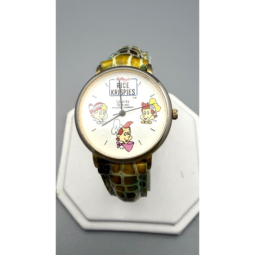 Vintage 1990 Kellogg's Rice Krispies Snap Crackle Pop Watch As Is